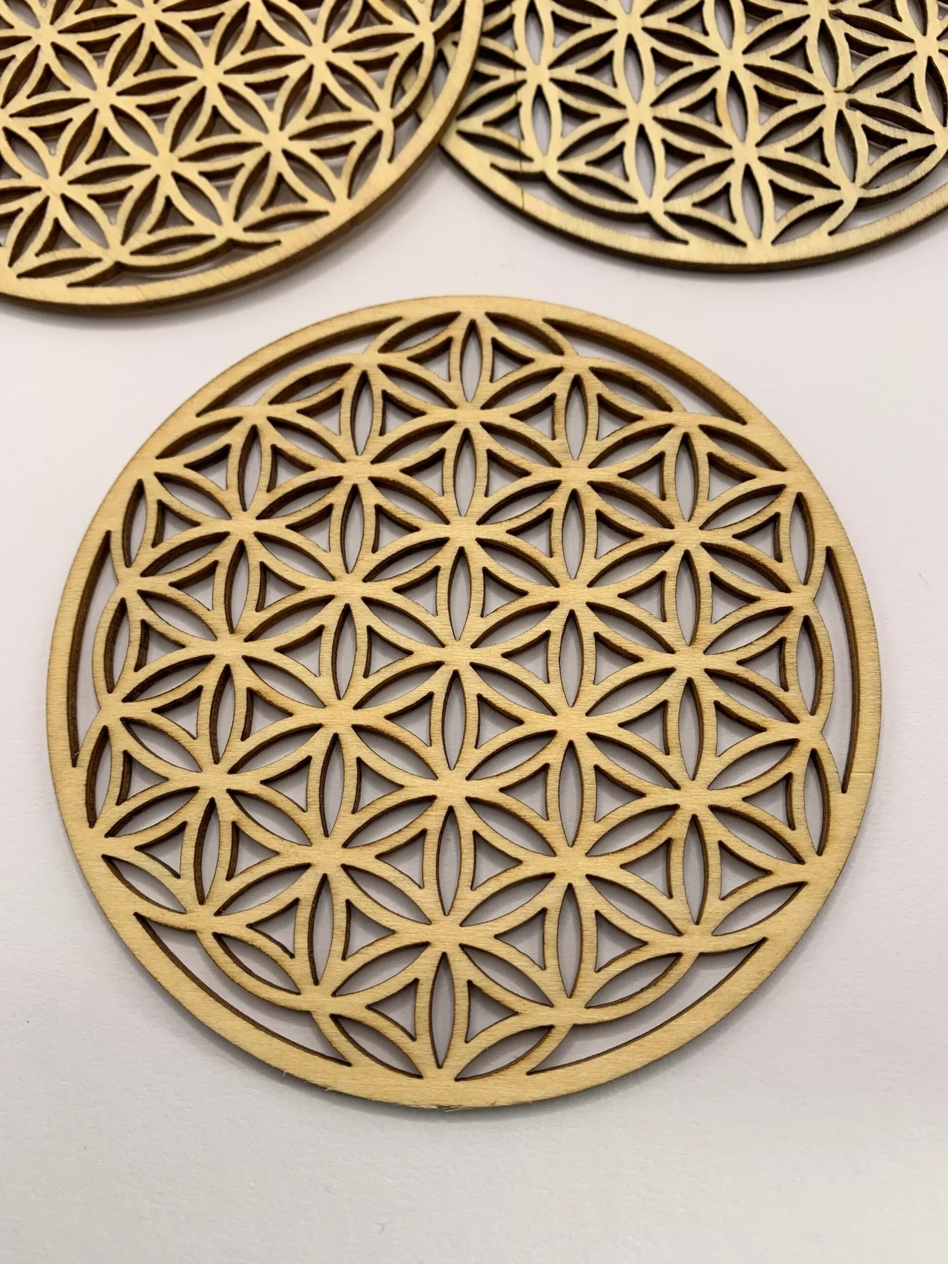 Fleur de vie en bois 10 cm