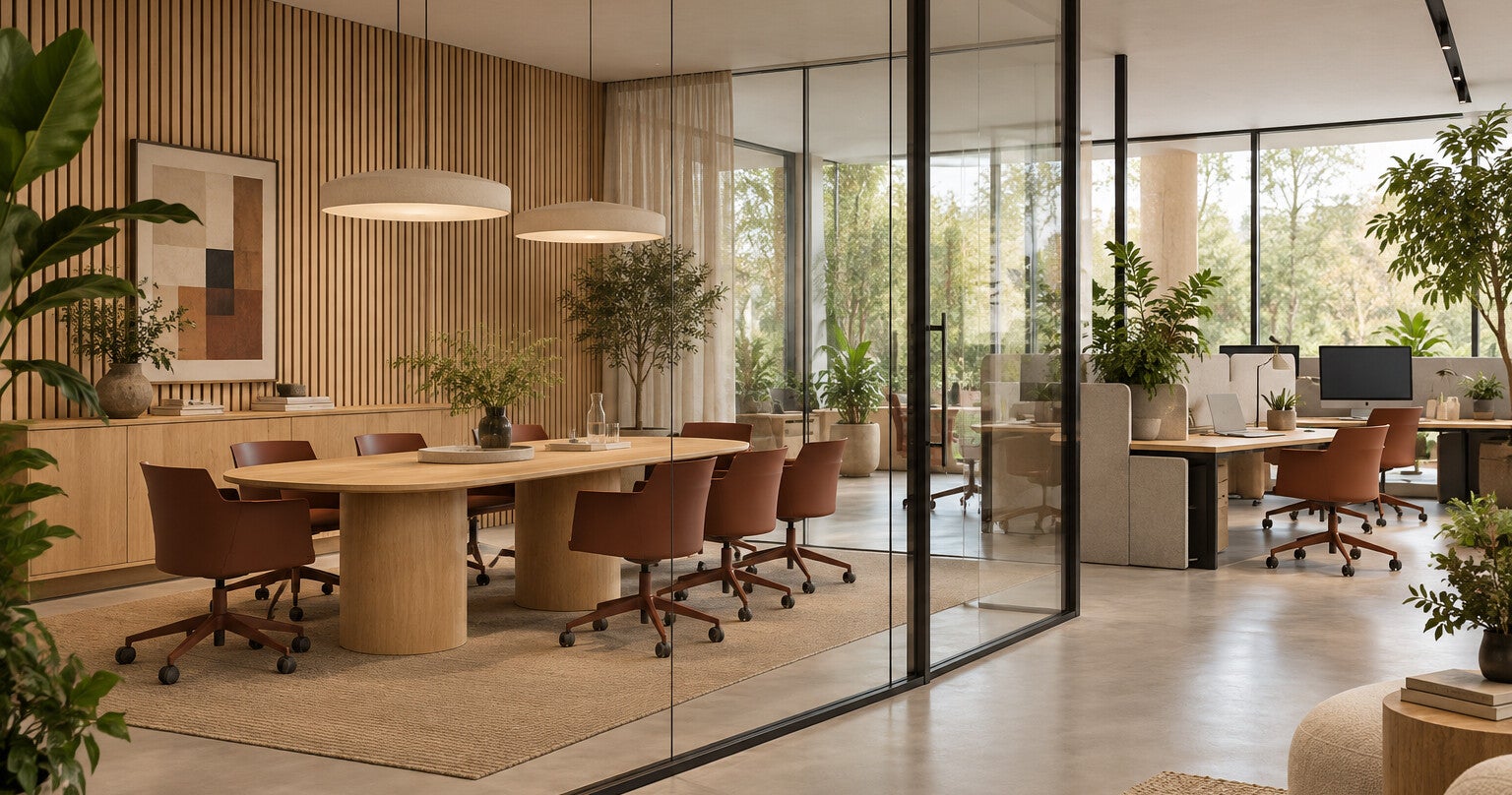 Biophilic kantoor omgeving