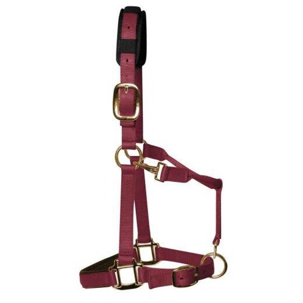 KM Elite Luxe Gevoerd halster - Bordeaux