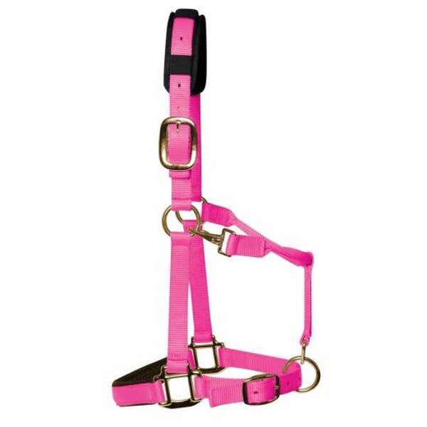 KM Elite Luxe Gevoerd halster - Warm roze