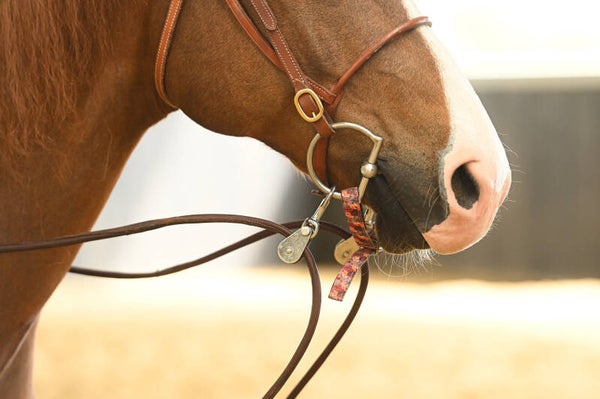 Cattleman's Drawreins round leather