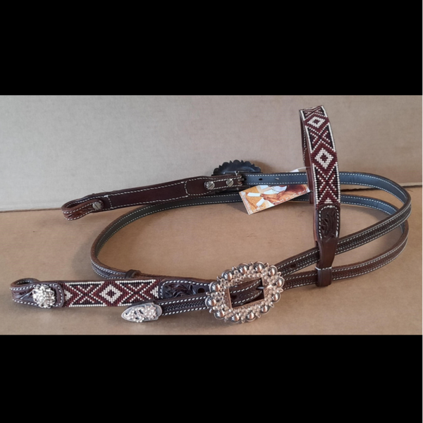 Hoofdstel Aztec show browband