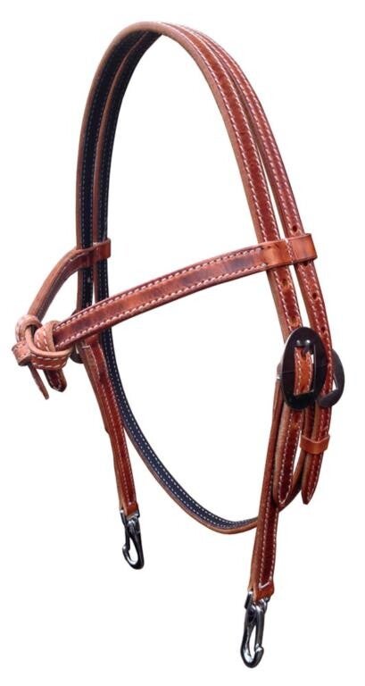 Premium harnass trainingshoofdstel met browband en snap hooks