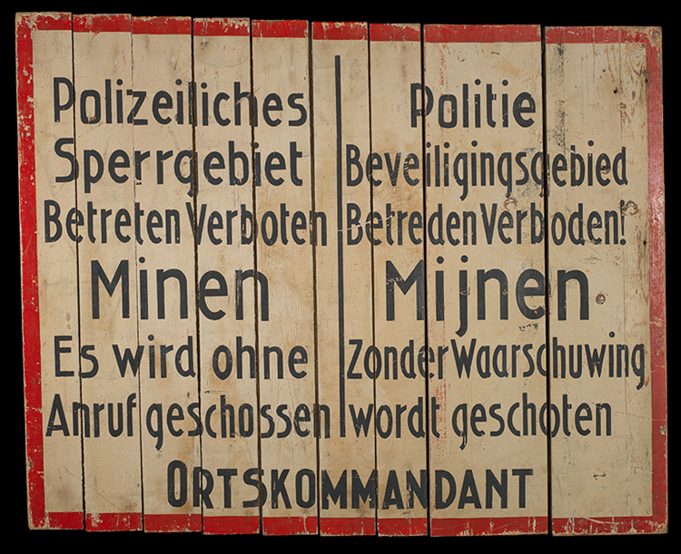Bord van sperrgebiet