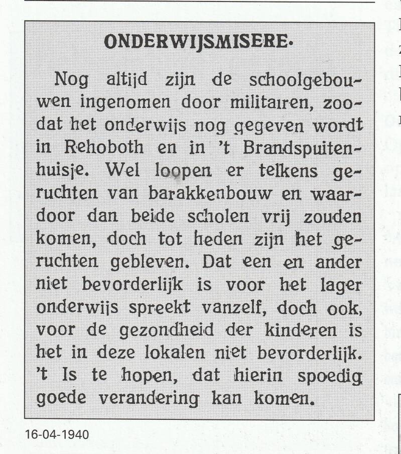 krantenartikel april 1940