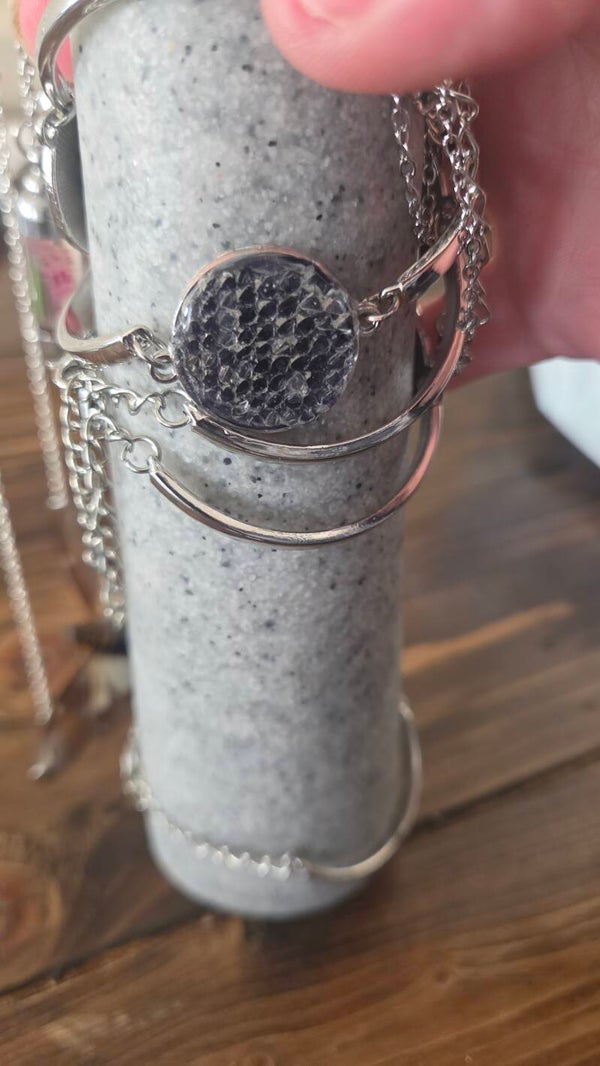 Snake skin bracelet