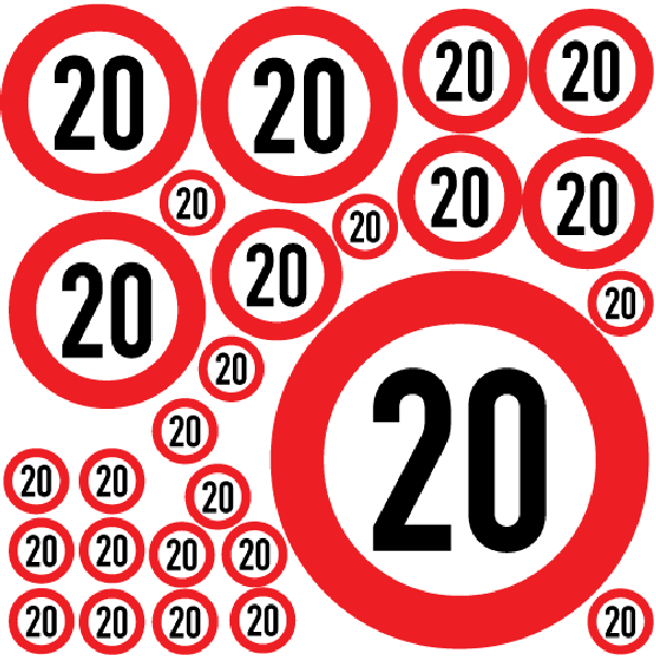 Nalepke za rojstni dan 20