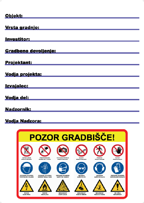Gradbiščna tabla