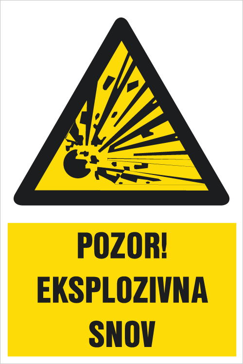 Pozor eksplozivna snov