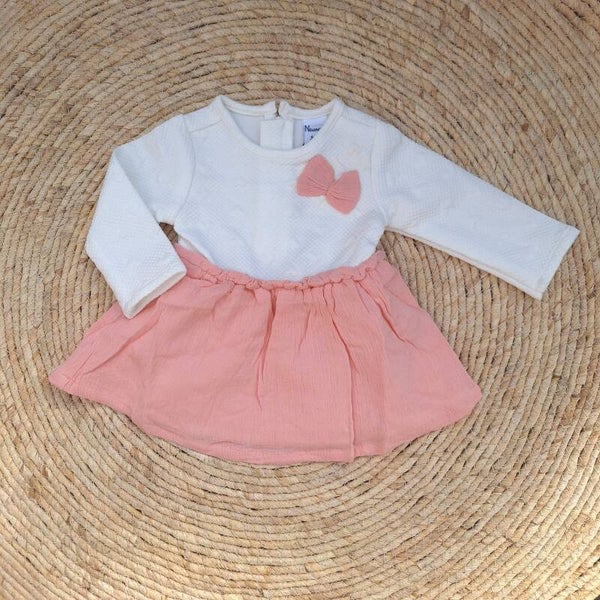 Witte jurk met bamboe