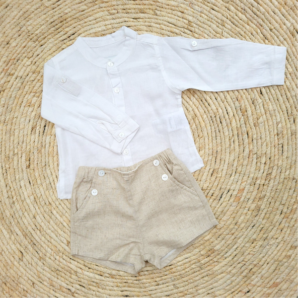 Set met beige broekje