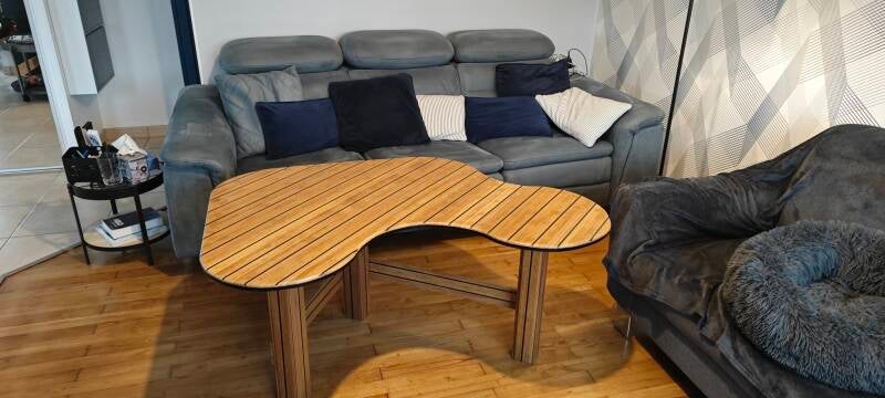 Table de salon sur mesure 