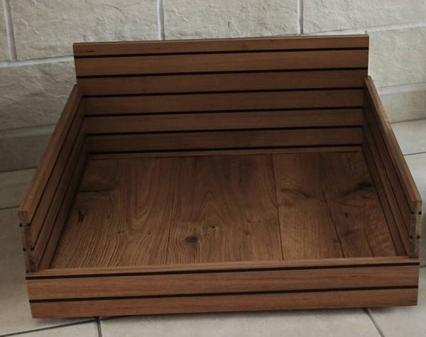 Panier pour chien en bois recyclé – Fabrication vendéenne