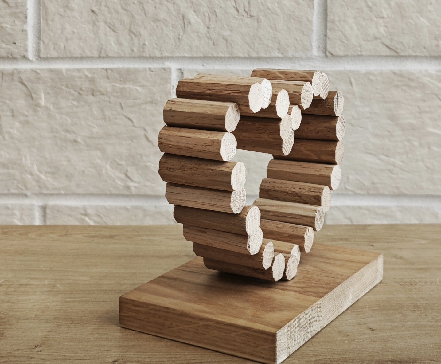 Cœur pour fête des mères ou des pères, décoratif en bois recyclé – Pièce artisanale  C03