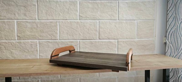 Plateau artisanal en bois – Pièce unique - PL3