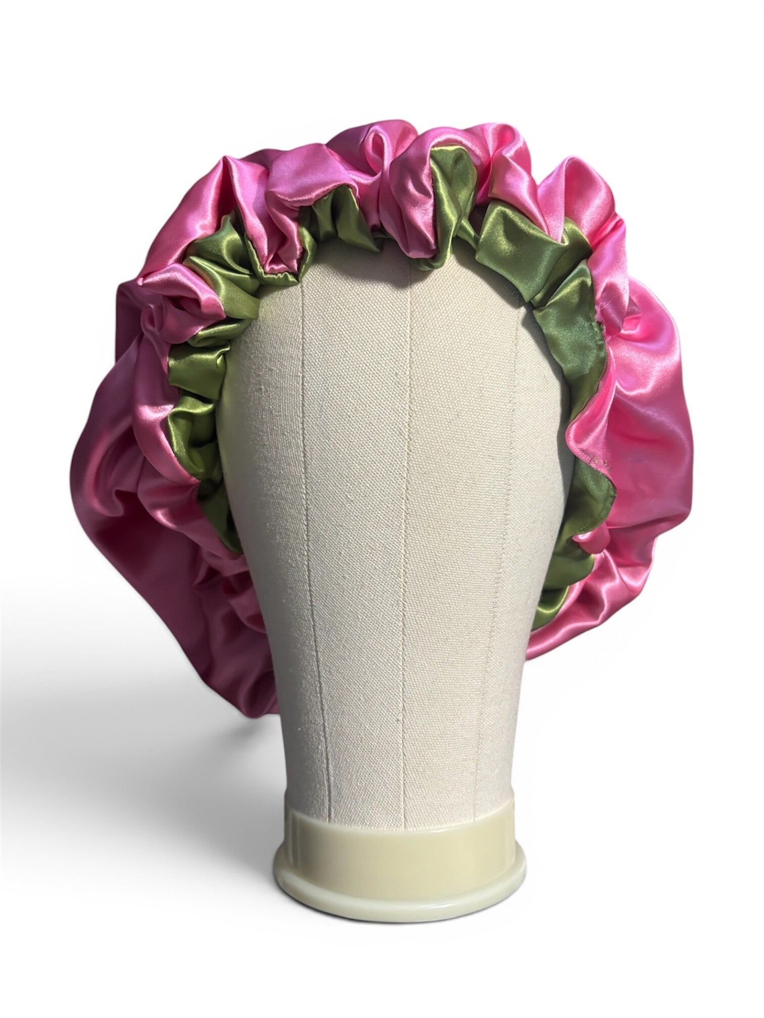 Pink and green