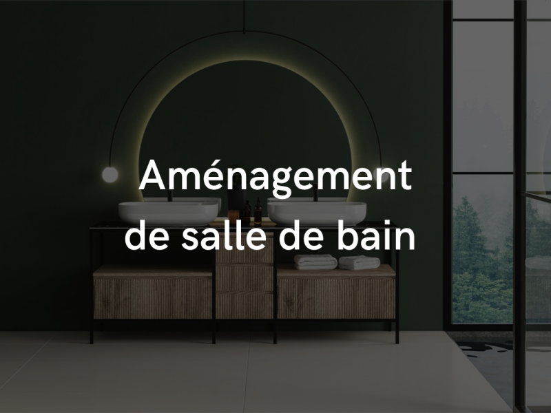 La salle de bain est un endroit important dans une maison, nous concevons, et  effectuons ll'installation de meuble de salle de bain à Montauban.