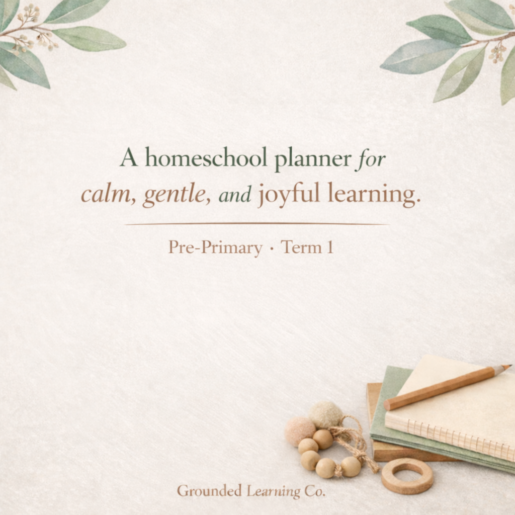 ✅ Learning in Action | Term 1 Homeschool Planner – Pre Primary