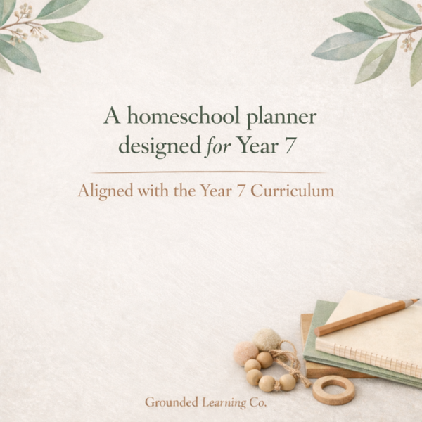 ✅ Learning in Action | Grounded Learning Curriculum Guide – Year 7 Homeschool (Term 1)