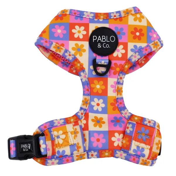 Daisies For Days: Adjustable Dog Harness