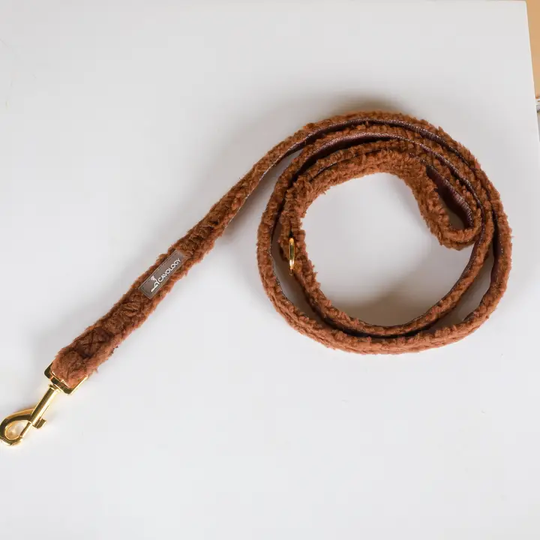 Dog leash - Teddy brown