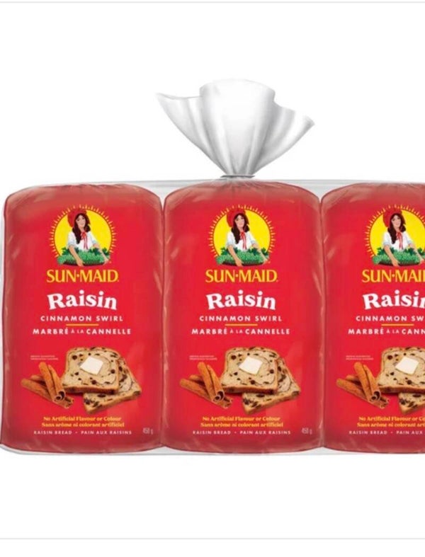 Pain au raisin 3 x 450g