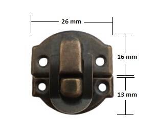 Μεταλλικό κούμπωμα για κουτί αντικέ 26x29