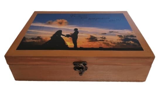 Ξύλινο κουτί αποθήκευσης αναμνήσεων