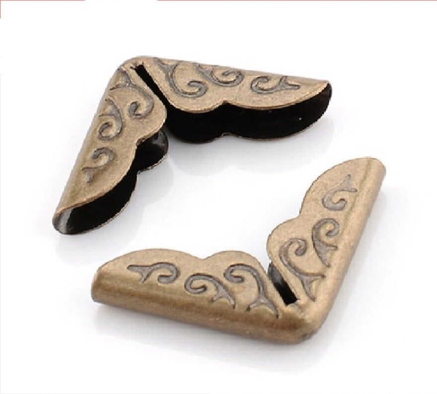 Προστατευτικές μεταλλικές γωνιές βιβλίων αντικέ (8 τεμ.)