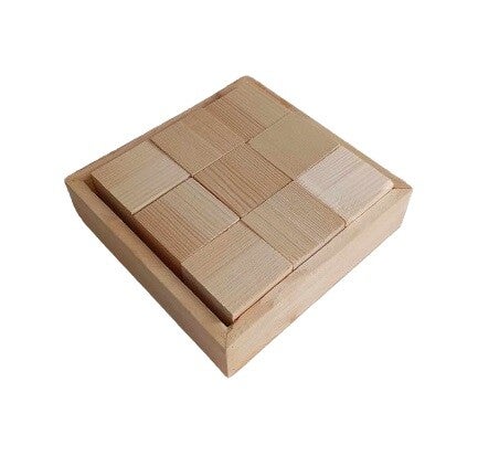 Ξύλινοι κύβοι 4,5x4,5cm (9 τεμ.)