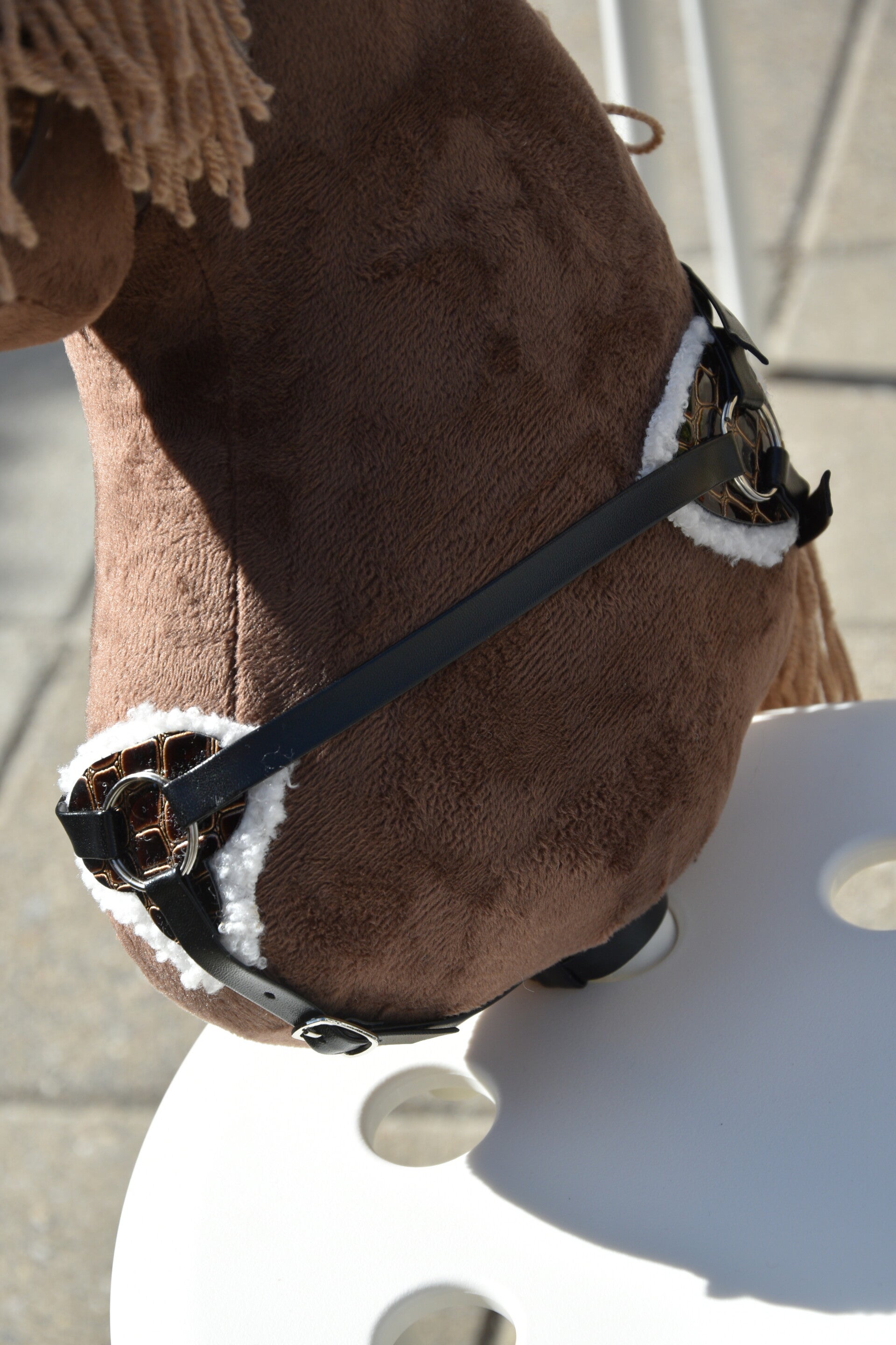 IW 3 points breastplate - dark brown croc