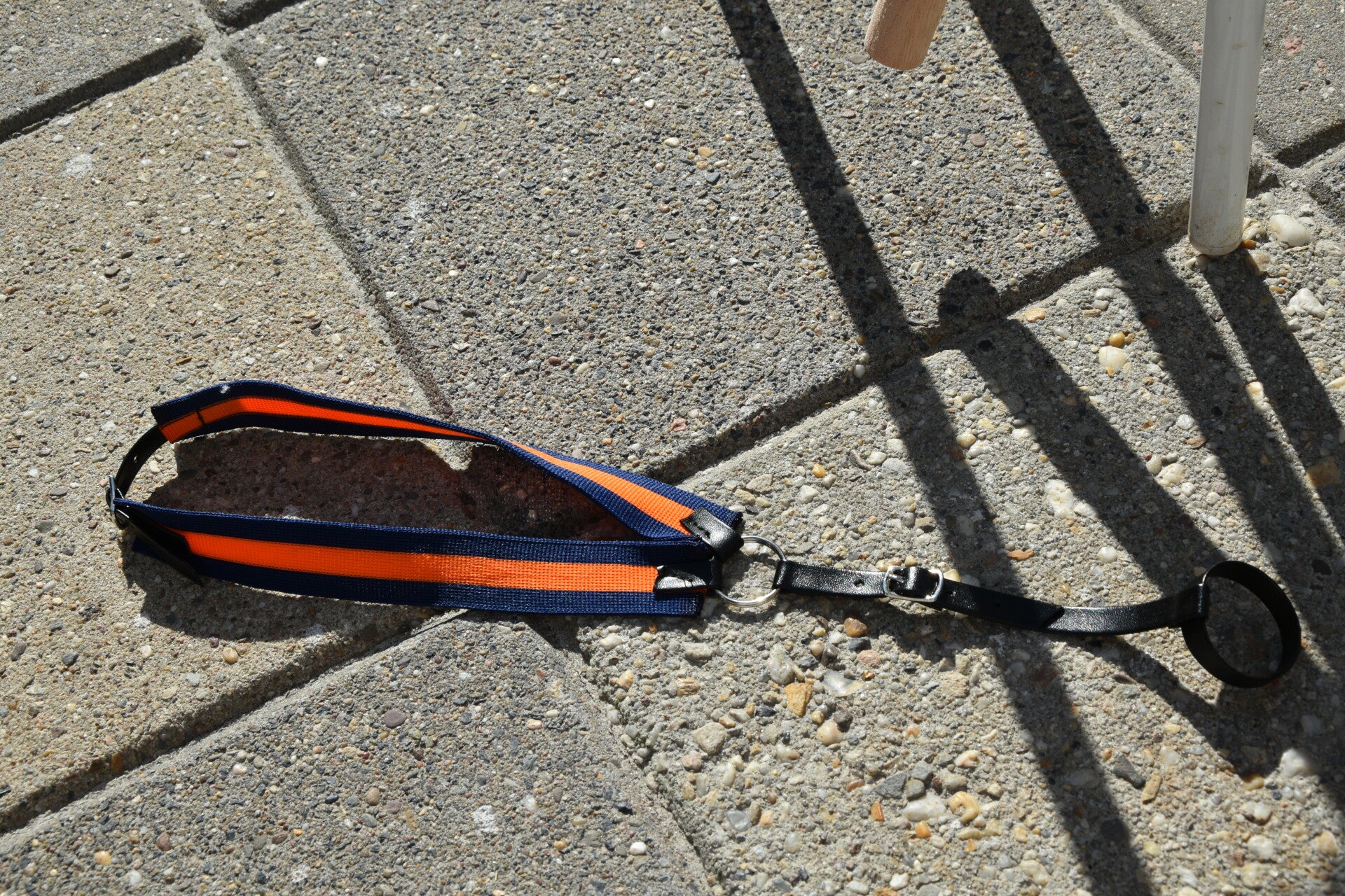 IW elastic breastplate - stretch- blue&orange stripes