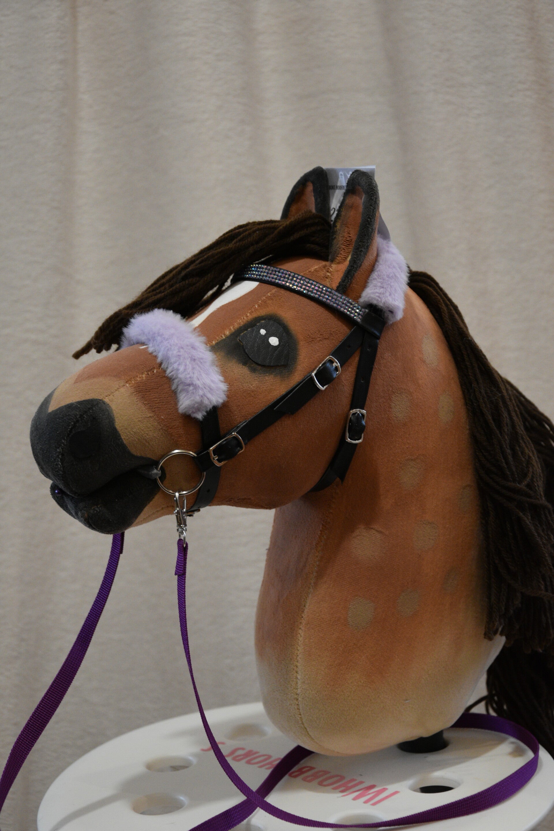 IW fur bridle deal - Lila