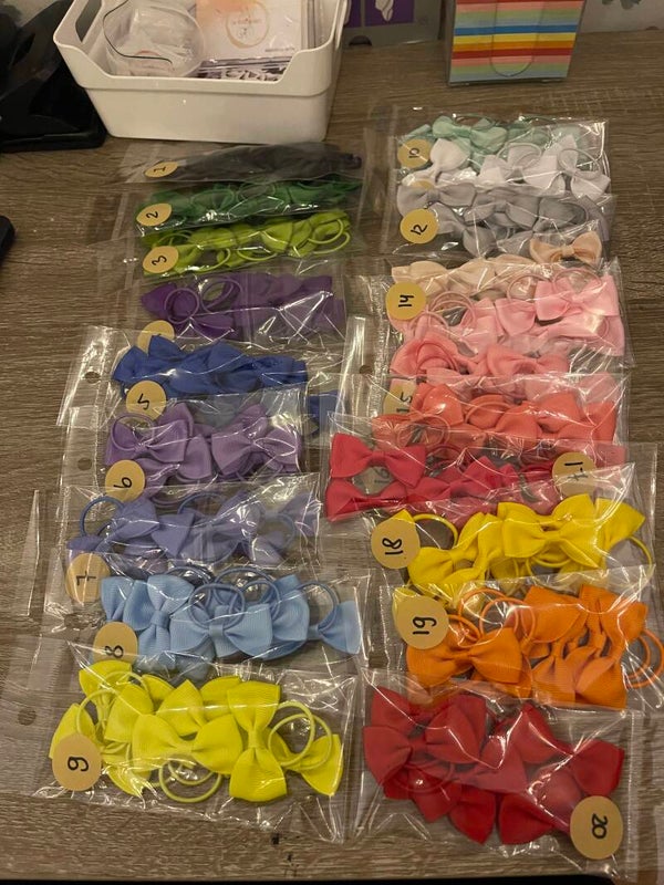 IW hair ties with bows 1