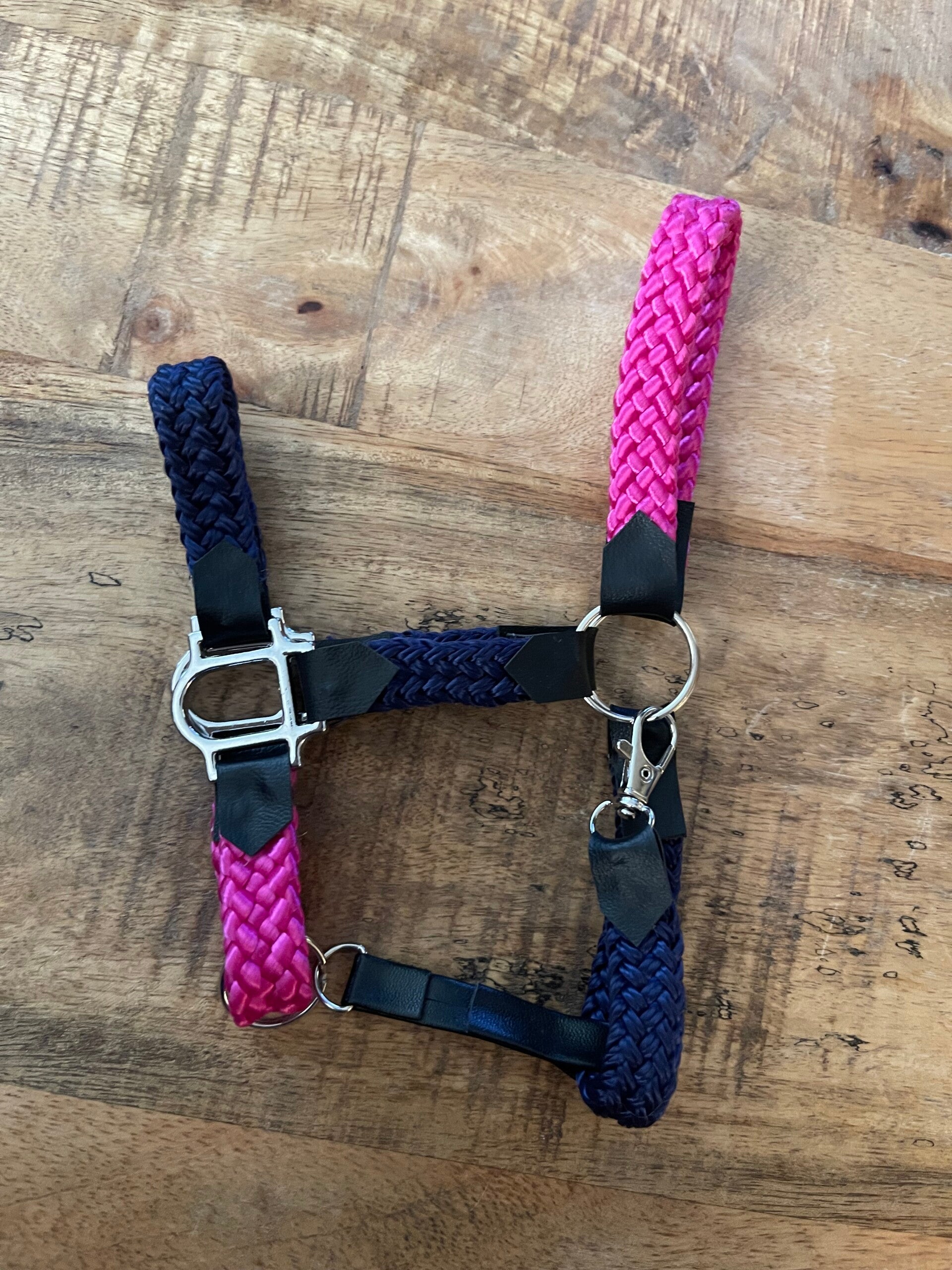 IW pom halter blue pink