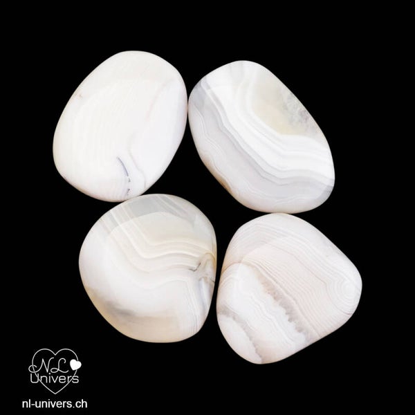 Agate blanche galet