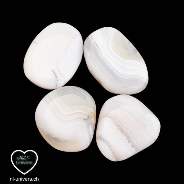 Agate blanche galet