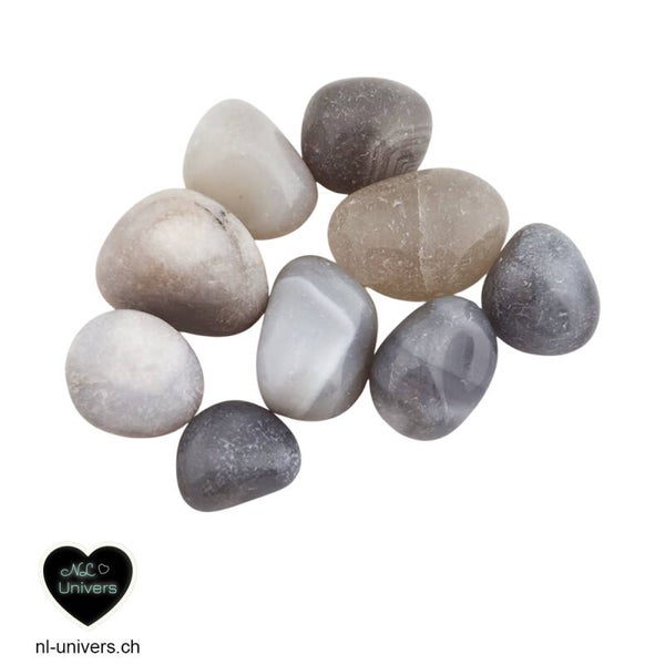 Agate grise roulée
