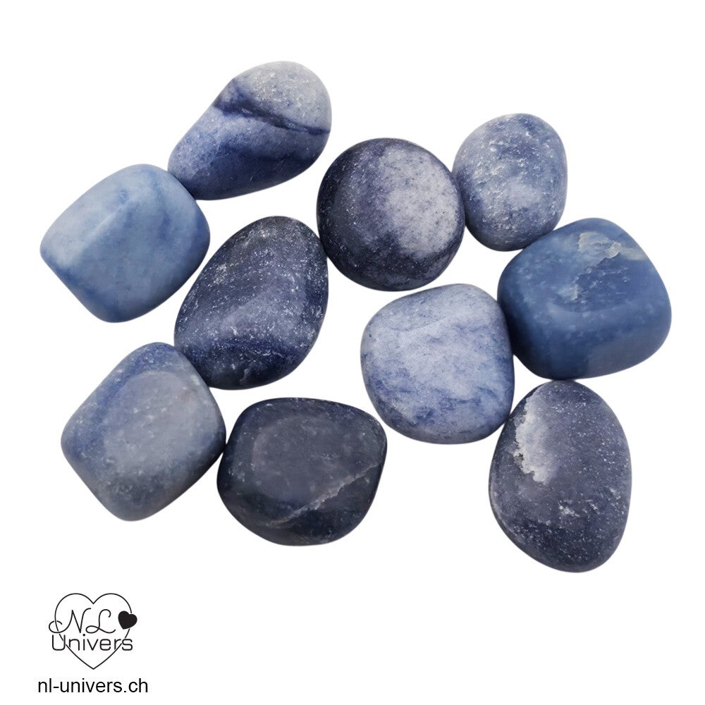 Aventurine bleue roulée
