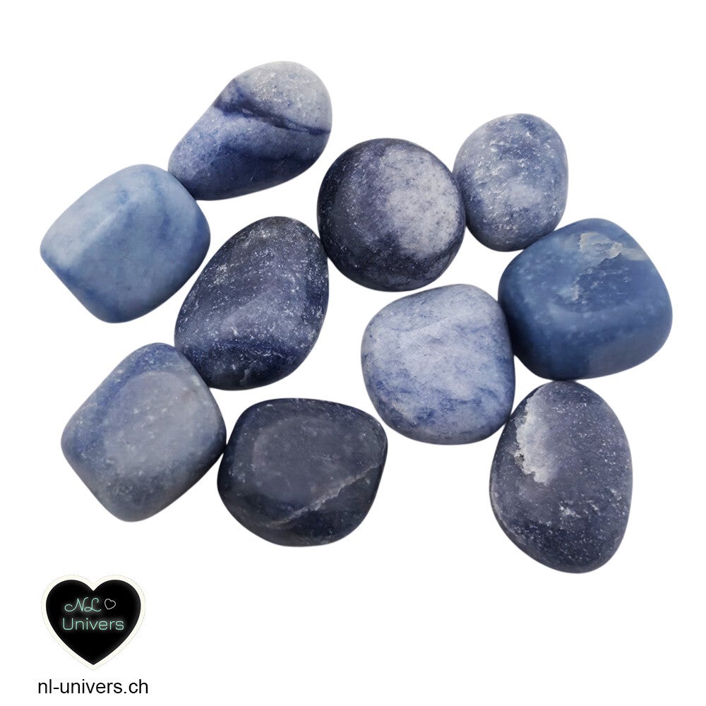 Aventurine bleue roulée