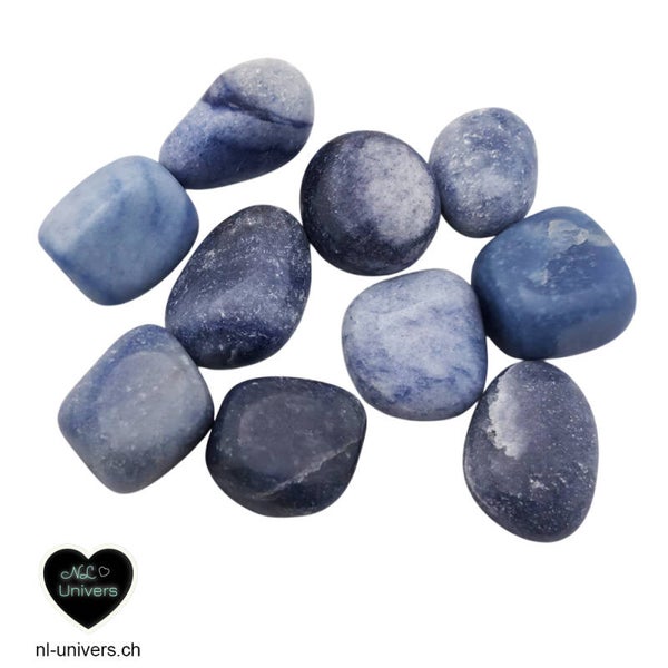 Aventurine bleue roulée