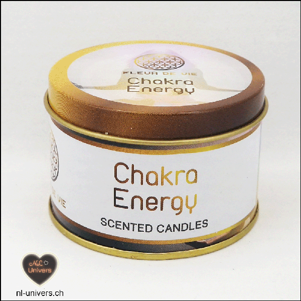 Bougie Fleur de vie Chakra Energy