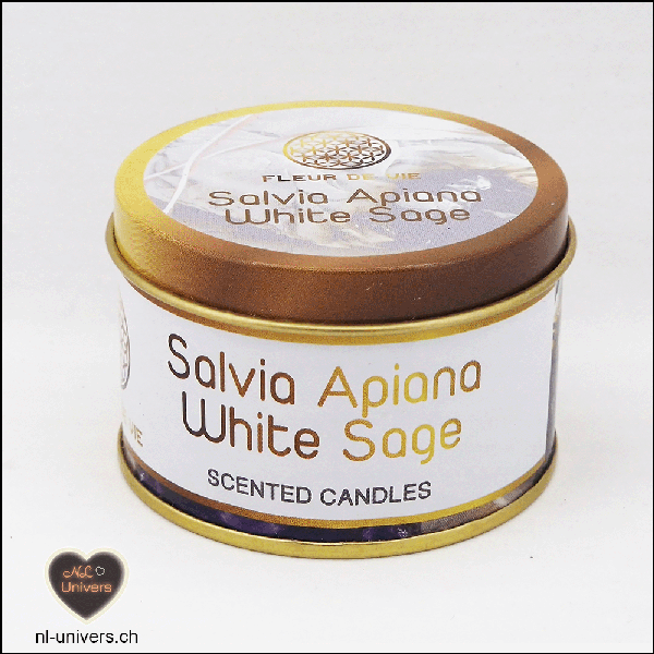 Bougie Fleur de vie Sauge blanche