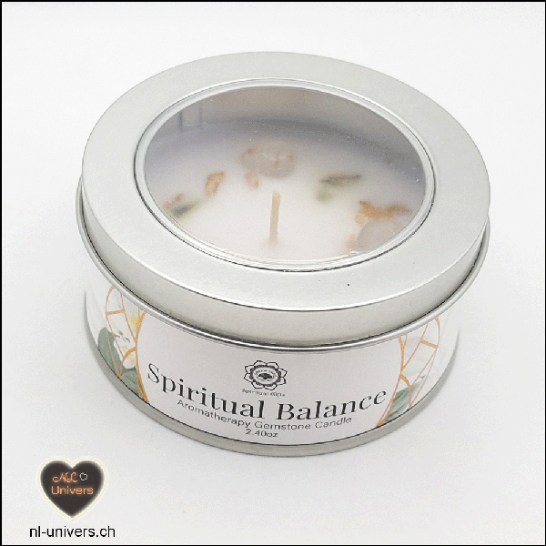 Bougie Green Tree Spiritual Balance - Cristal de roche + Jasmin