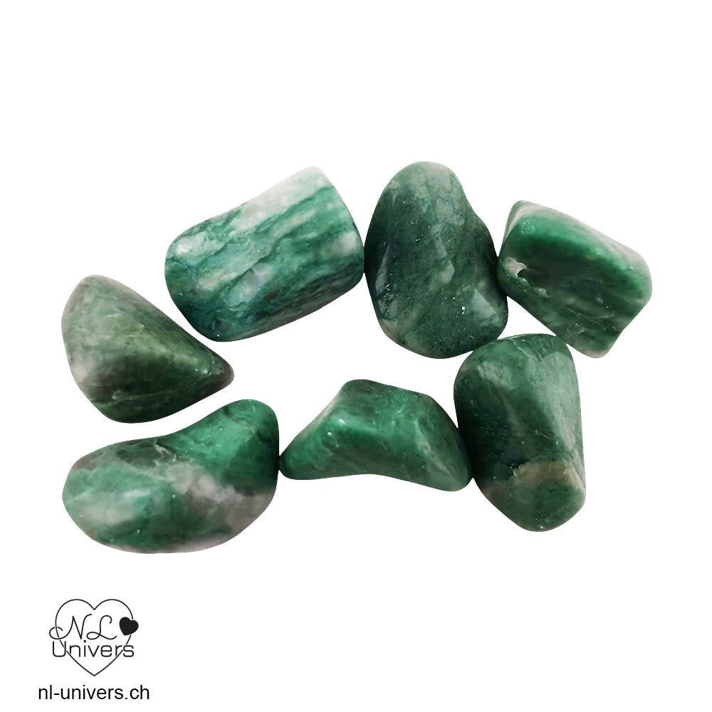 Budstone / Quartz Prase / Prasem / Jade d’Afrique roulé