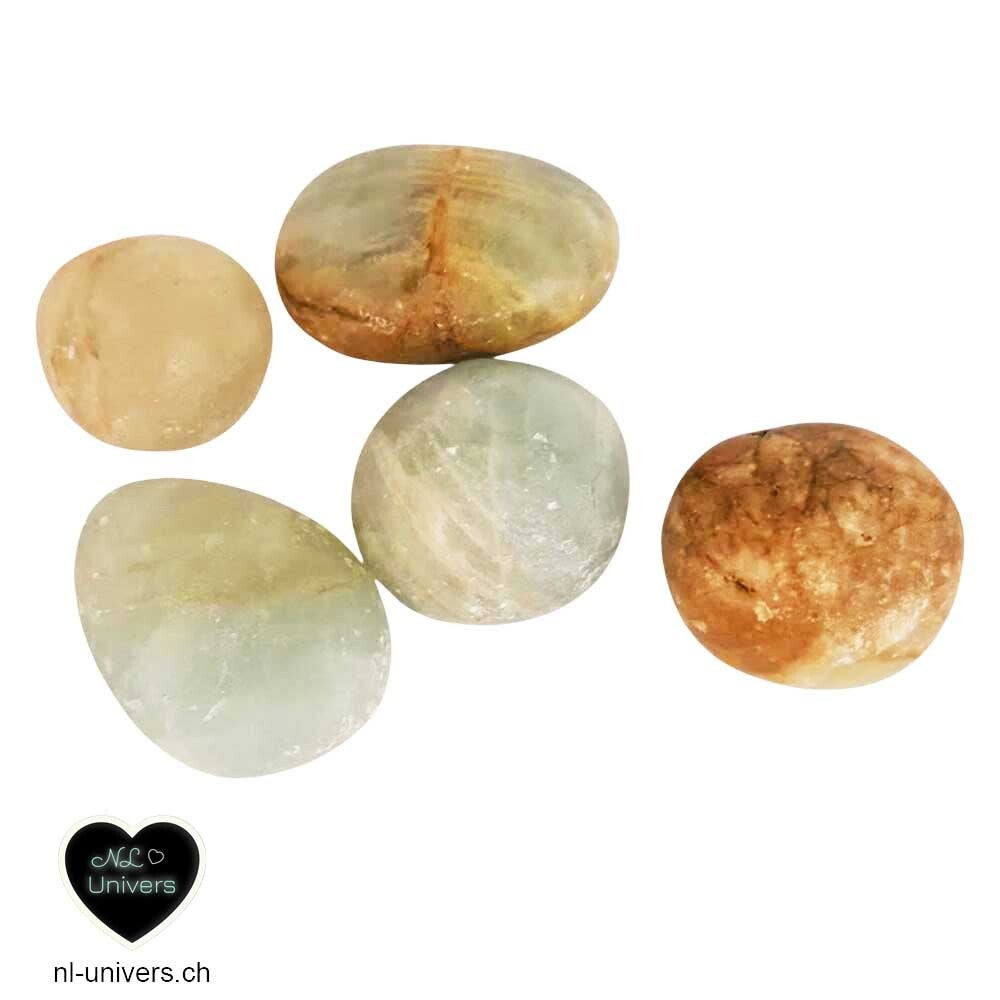 Calcite bleue roulée