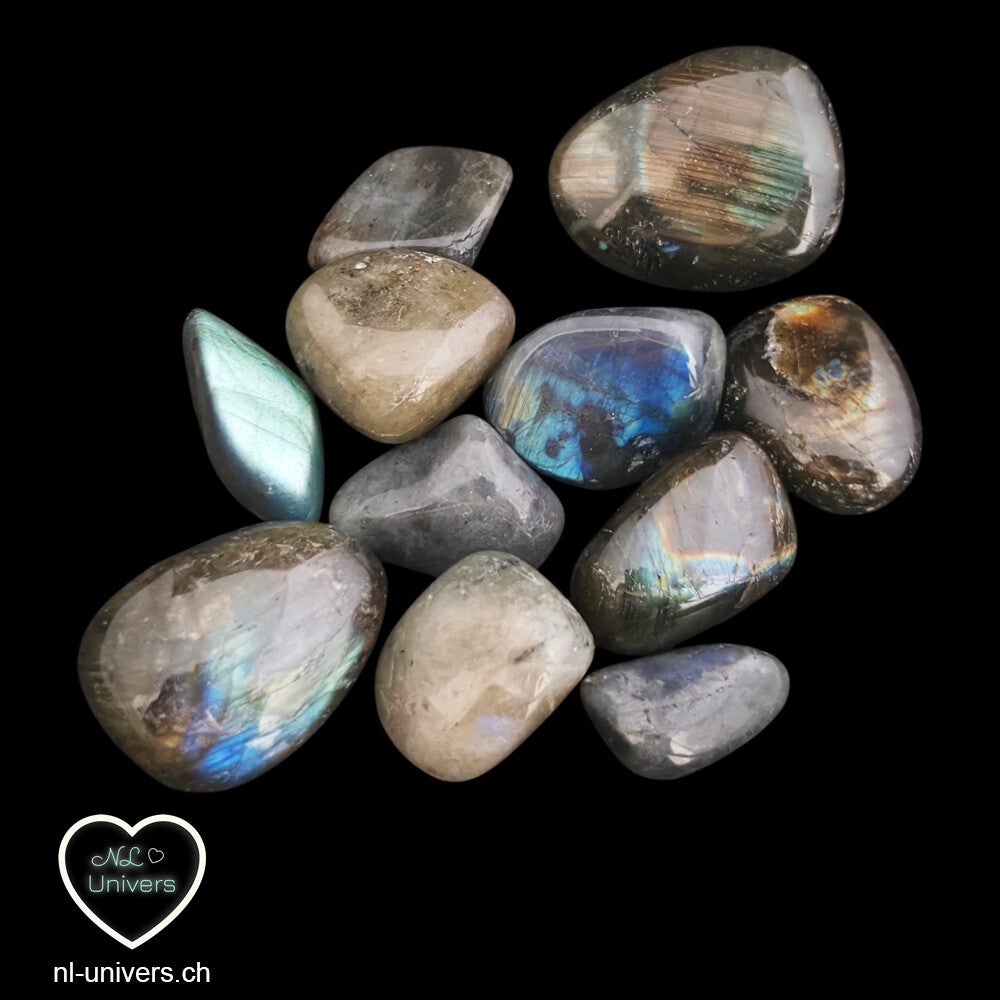 Labradorite bleue roulée