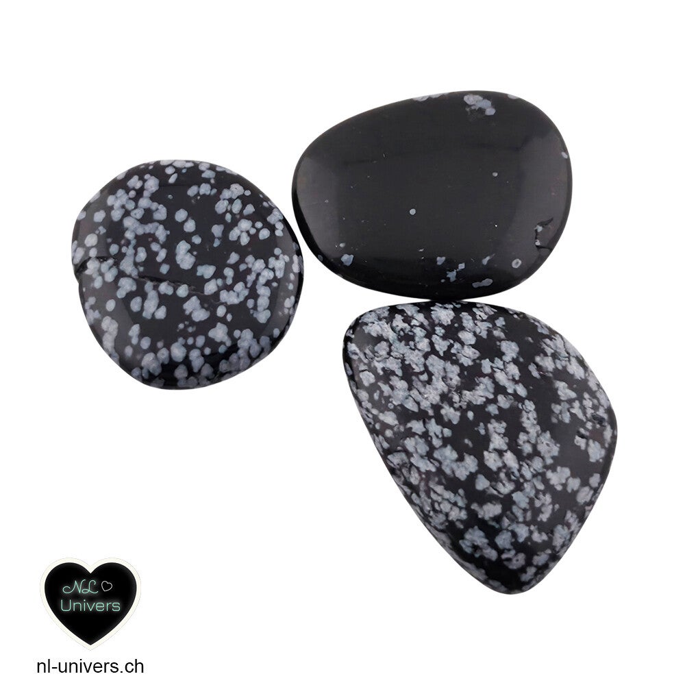 Obsidienne Flocon de neige / Mouchetée galet