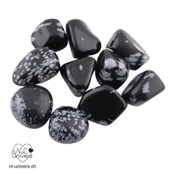 Obsidienne Flocon de neige / Mouchetée roulée