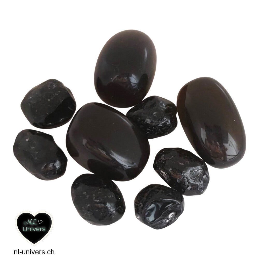 Obsidienne fumée / Larme d'Apache roulée